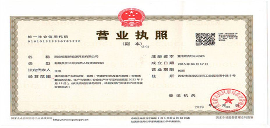 恒星新能源營(yíng)業(yè)執(zhí)照